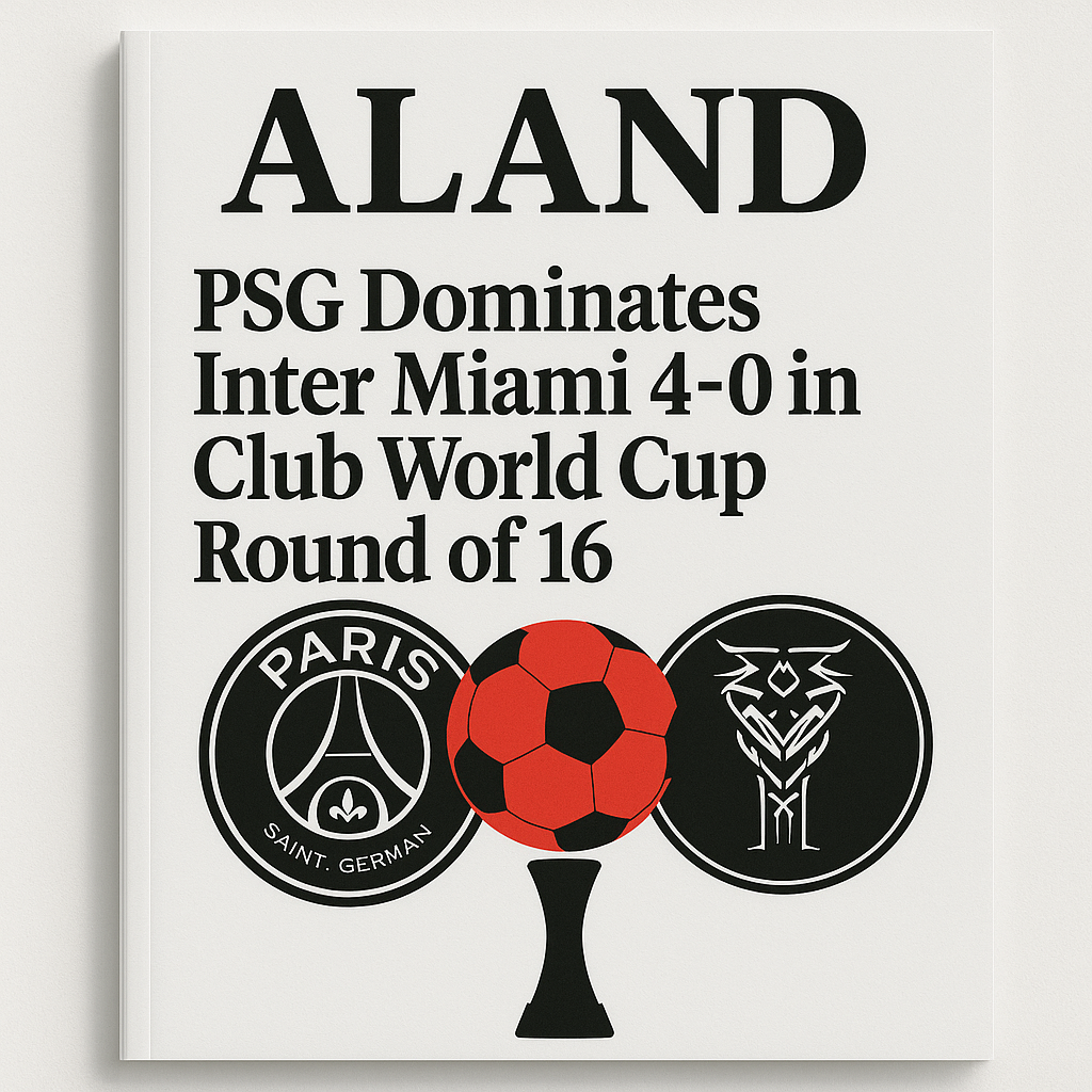  ALAND Magazine Cover – PSG Dominates Inter Miami 4-0 in Club World Cup Round of 16